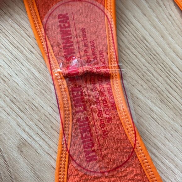 Bond-Eye Swim Womens Larisa Brief Bikini Bottom Vermillion $90 - Picture 8 of 9